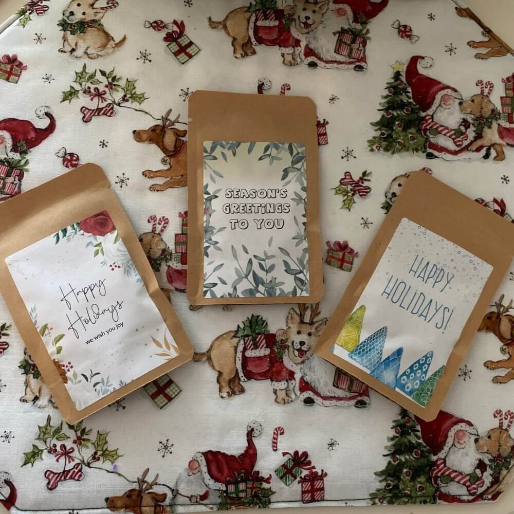 holiday tree kit pouches at home