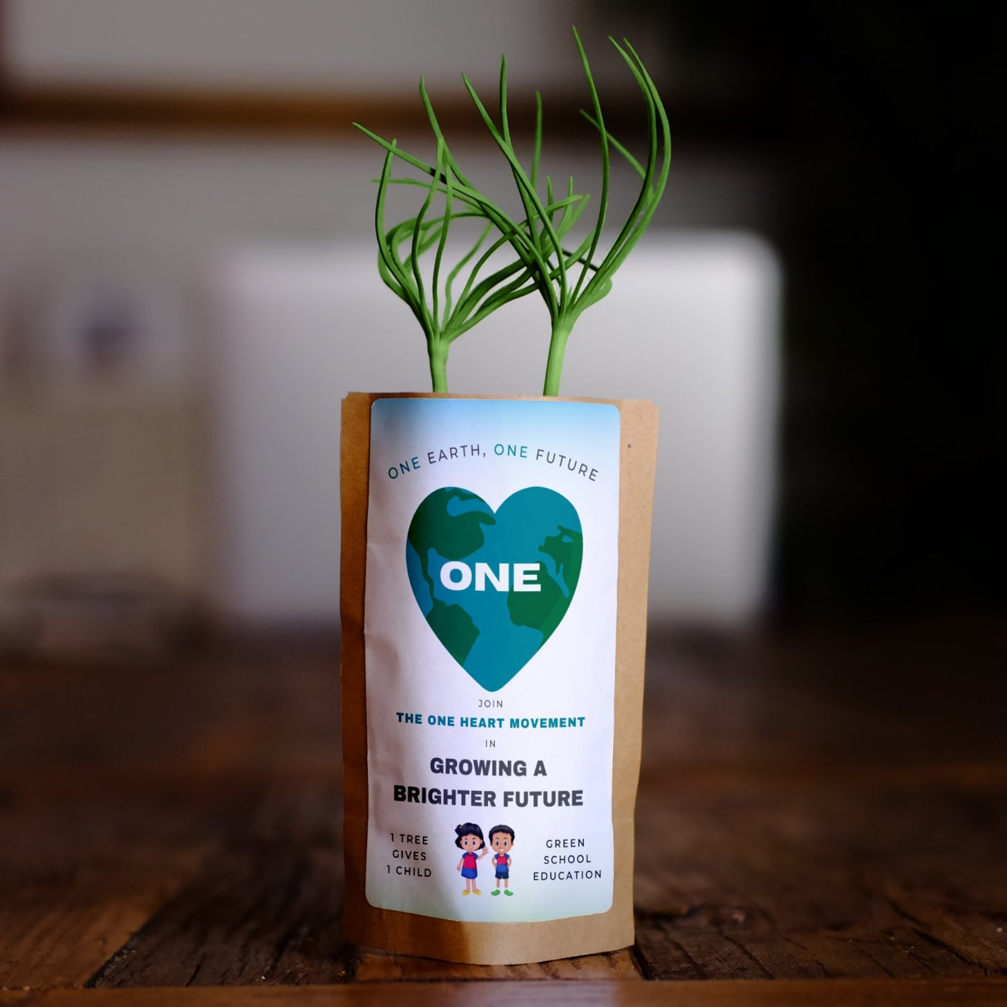 One Heart Tree Pouch