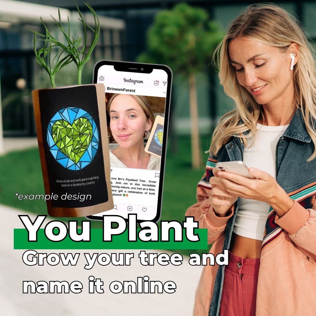 Promote tree planting and online engagement.