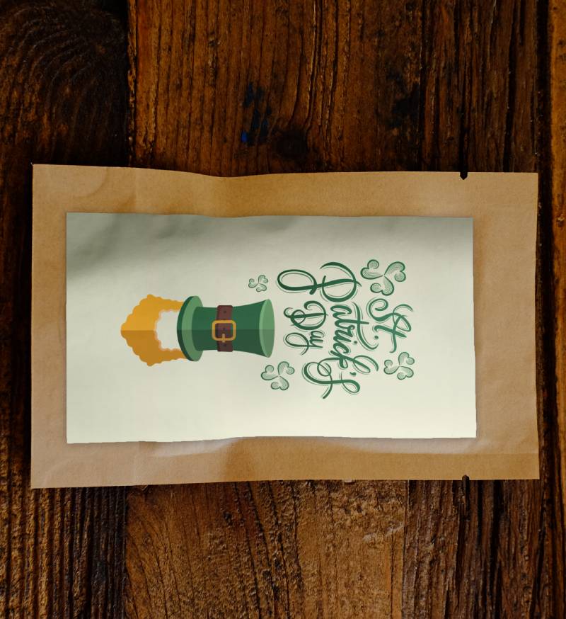 Saint Patrick's Day Shamrock Tree Pouch