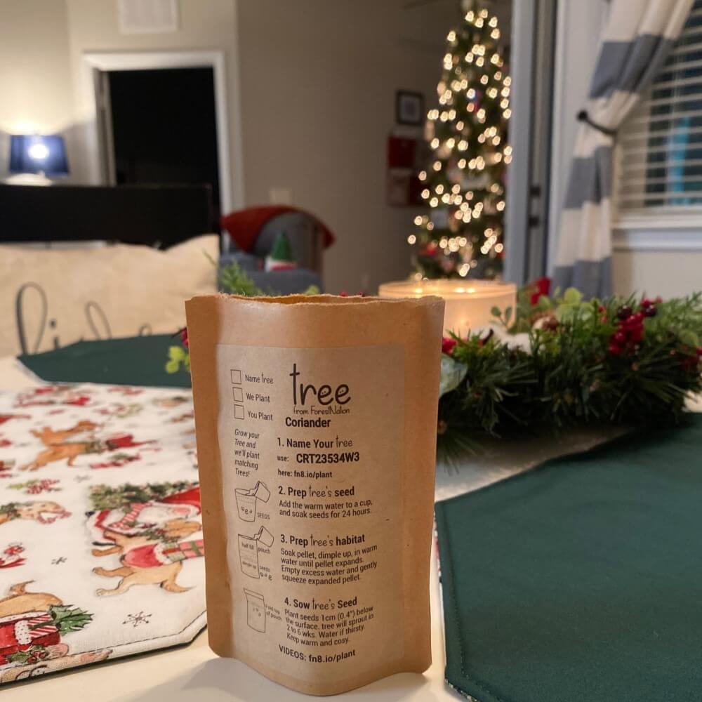 holiday tree kit at home with decor