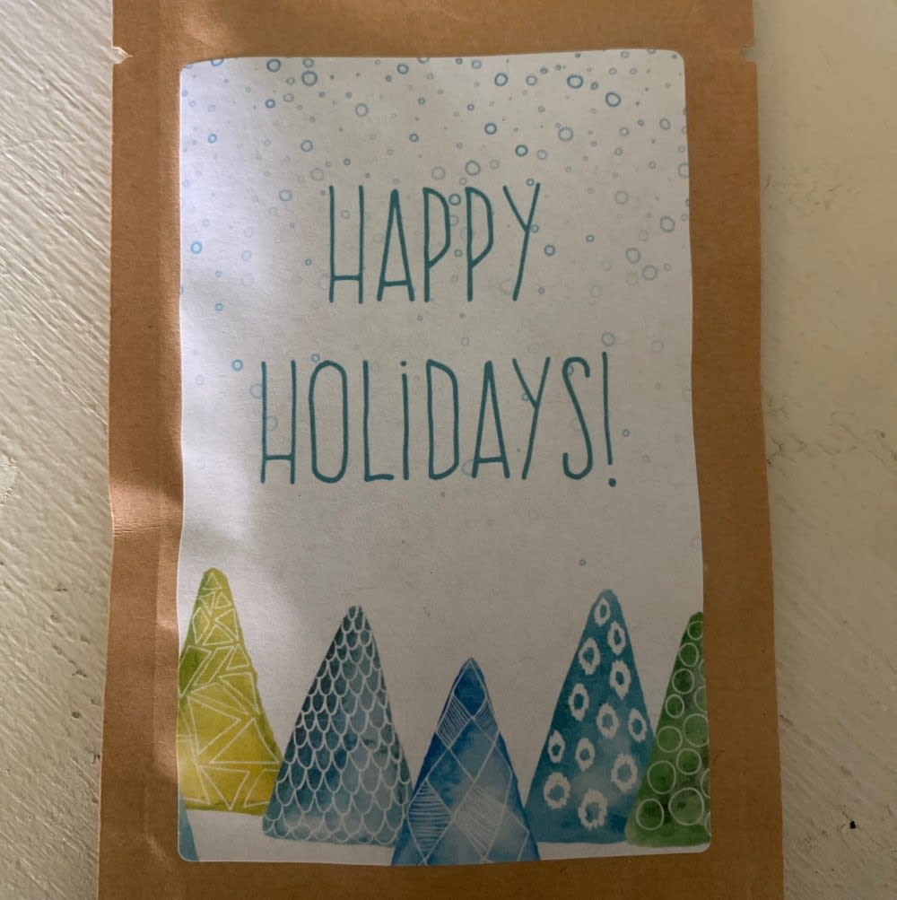 happy holidays tree kit at home