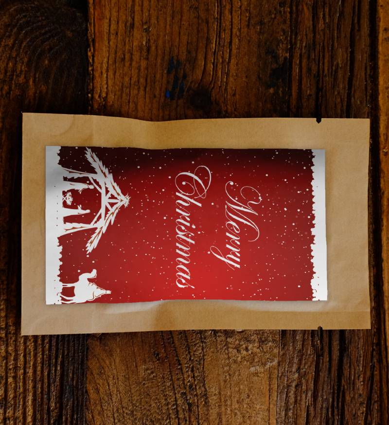 Red Christmas Crib